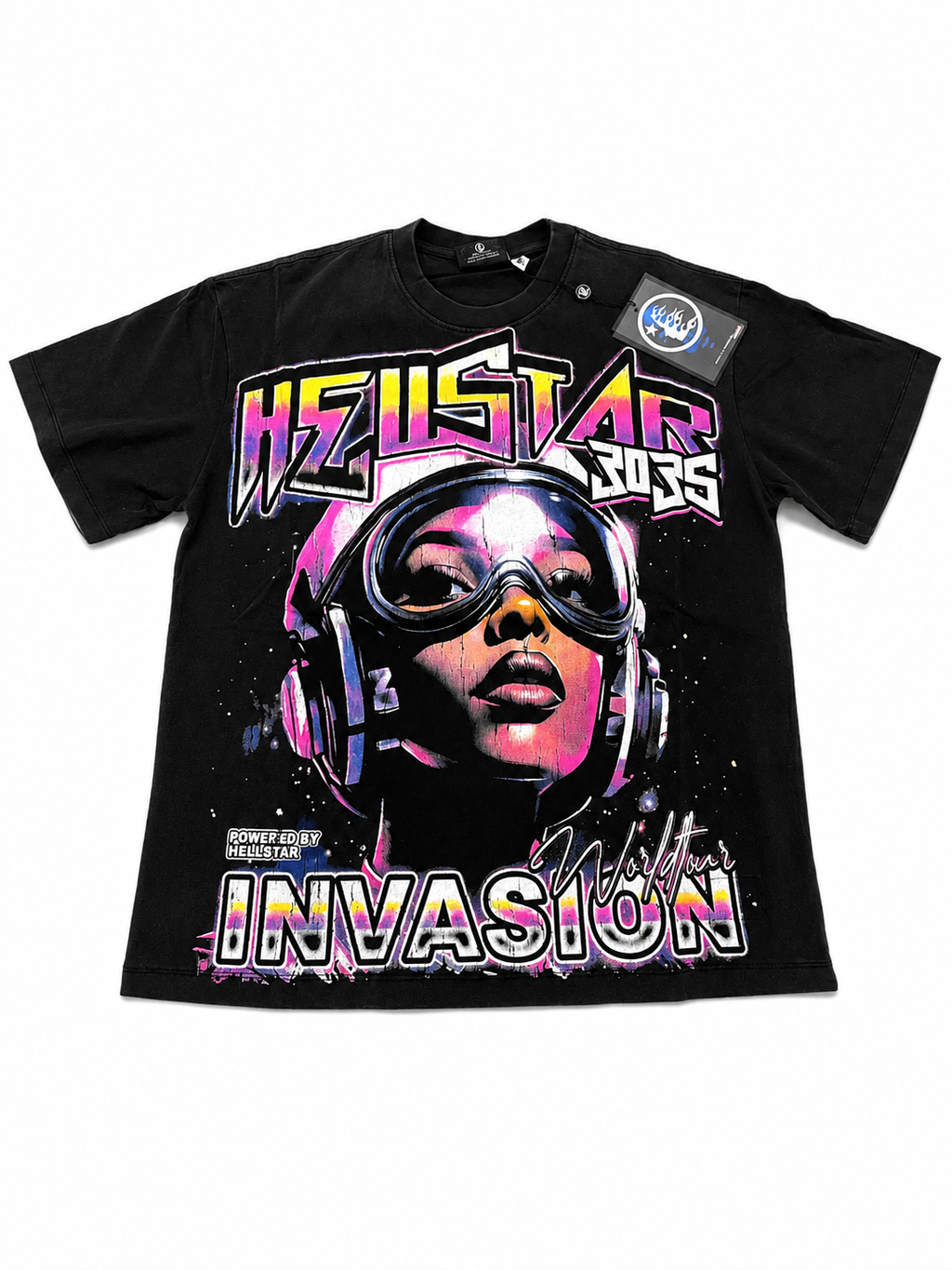Hellstar 3035 Invasion World Tour Graphic Tee Black