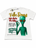 Valley Dreams High Above the Valley Alien Graphic Tee White