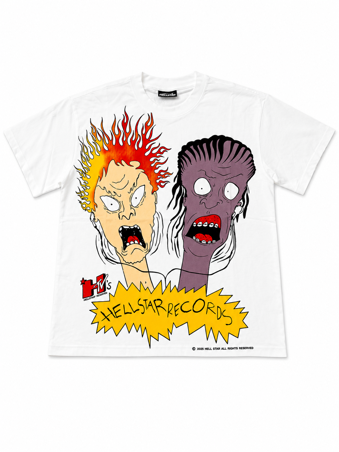 Hellstar Records MTV Graphic Tee White