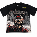 Godspeed Ski Skull Graphic Tee – Black