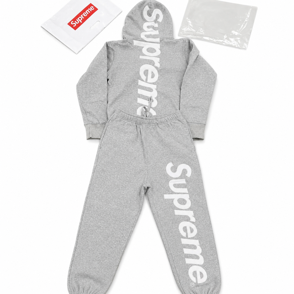 Supreme Hoodie & Sweatpants Set – Heather Grey