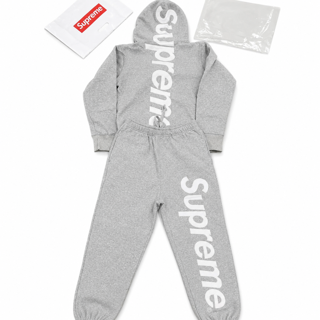 Supreme Hoodie & Sweatpants Set – Heather Grey